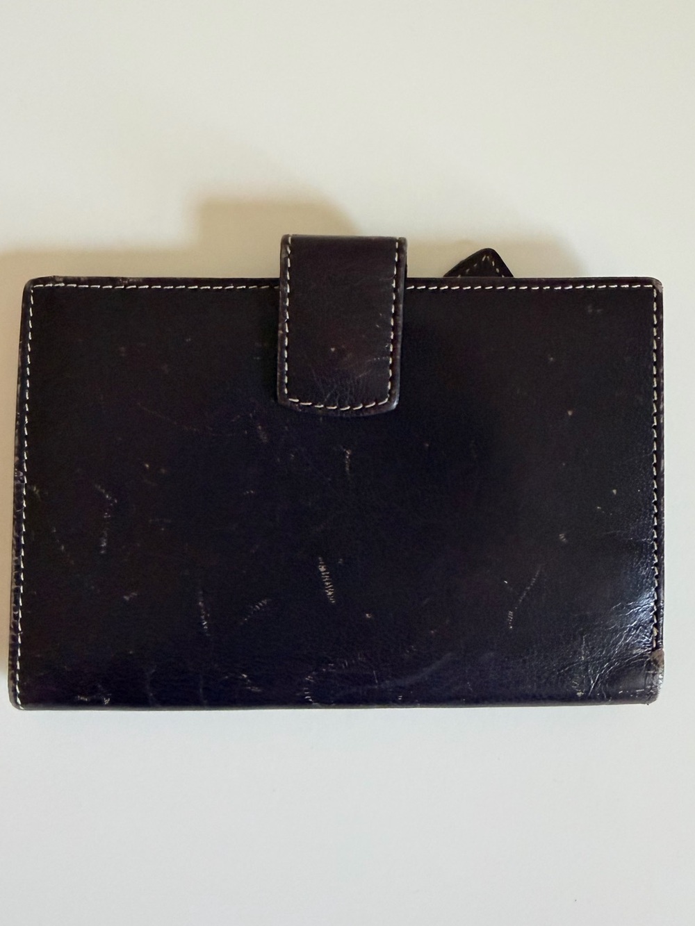 Tusk Purple Leather Snap Wallet